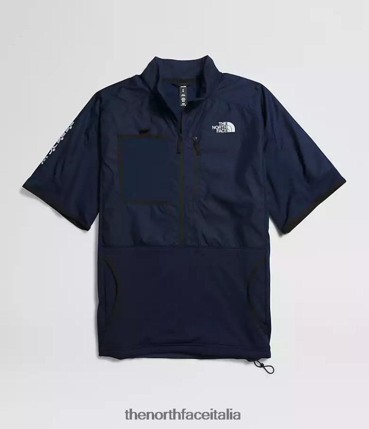 The North Face vestiario 460N8D606 summit blu scuro/tnf nero uomini Calda camicia invernale da trailwear