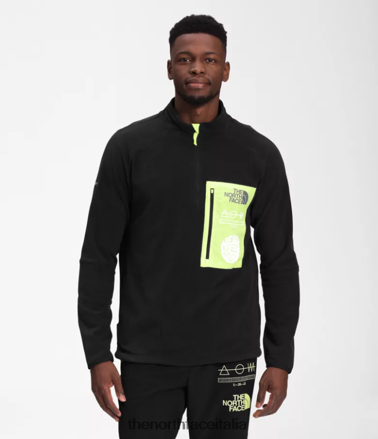The North Face vestiario 460N8D650 tnf nero/led giallo uomini trailwear fantasia cresta -zip - Clicca l'immagine per chiudere