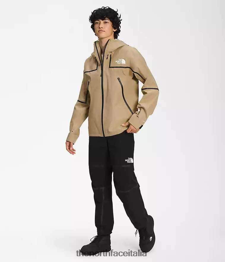 The North Face vestiario 460N8D876 pietra kaki uomini prima giacca da montagna futurelight