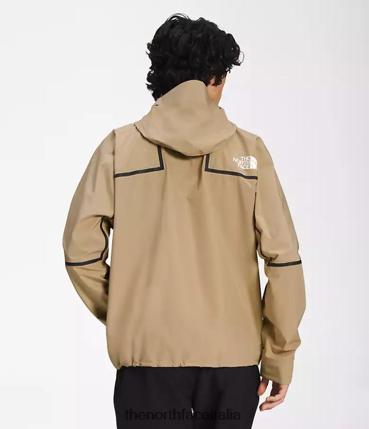 The North Face vestiario 460N8D876 pietra kaki uomini prima giacca da montagna futurelight