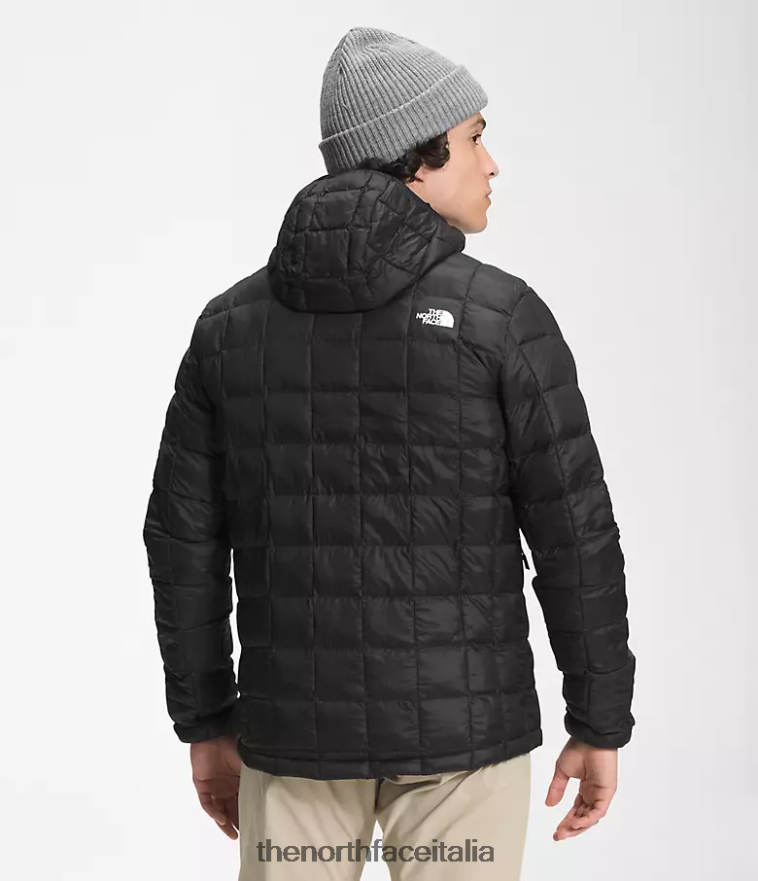 The North Face vestiario 460N8D1030 grazie nero uomini Felpa con cappuccio Thermoball Eco 2.0