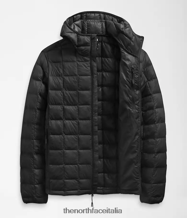 The North Face vestiario 460N8D1030 grazie nero uomini Felpa con cappuccio Thermoball Eco 2.0