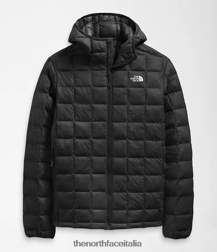 The North Face vestiario 460N8D1030 grazie nero uomini Felpa con cappuccio Thermoball Eco 2.0