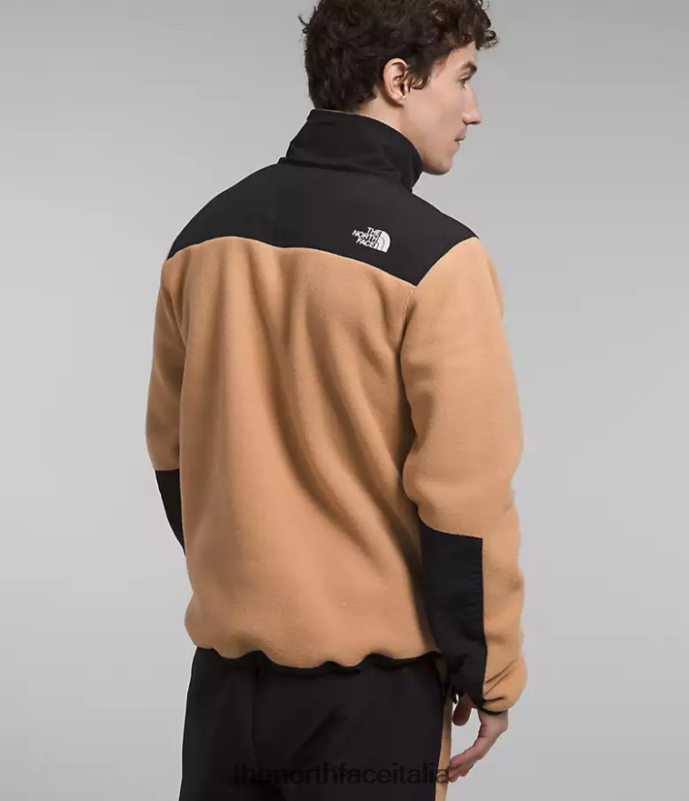 The North Face vestiario 460N8D194 burro di mandorle/tnf nero uomini giacca denali