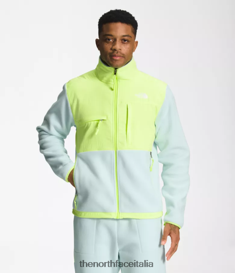 The North Face vestiario 460N8D196 lucernario azzurro/led giallo uomini giacca denali