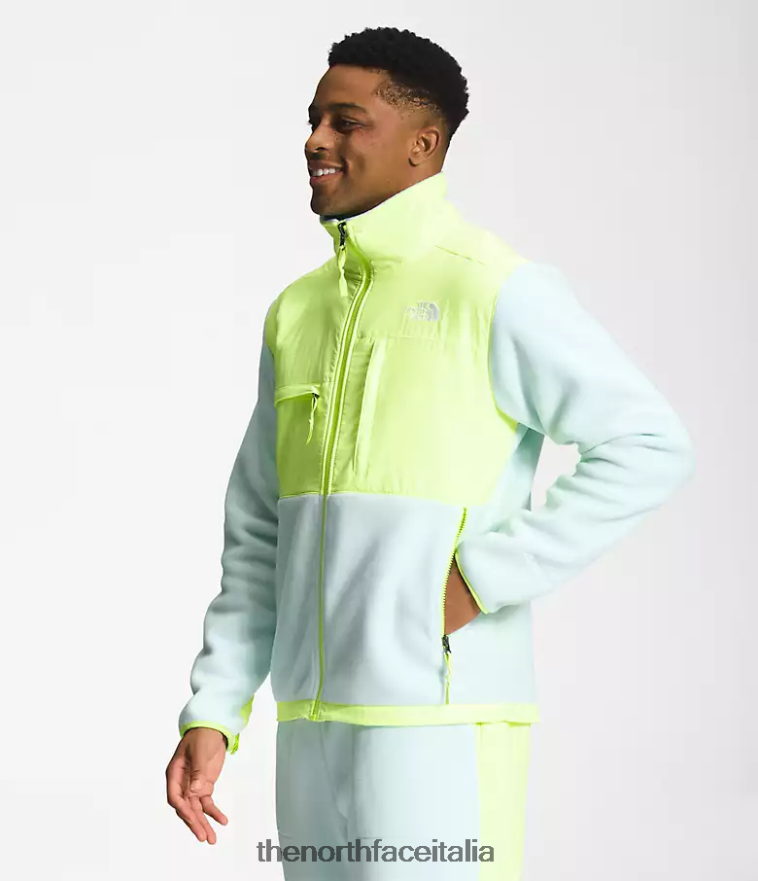 The North Face vestiario 460N8D196 lucernario azzurro/led giallo uomini giacca denali