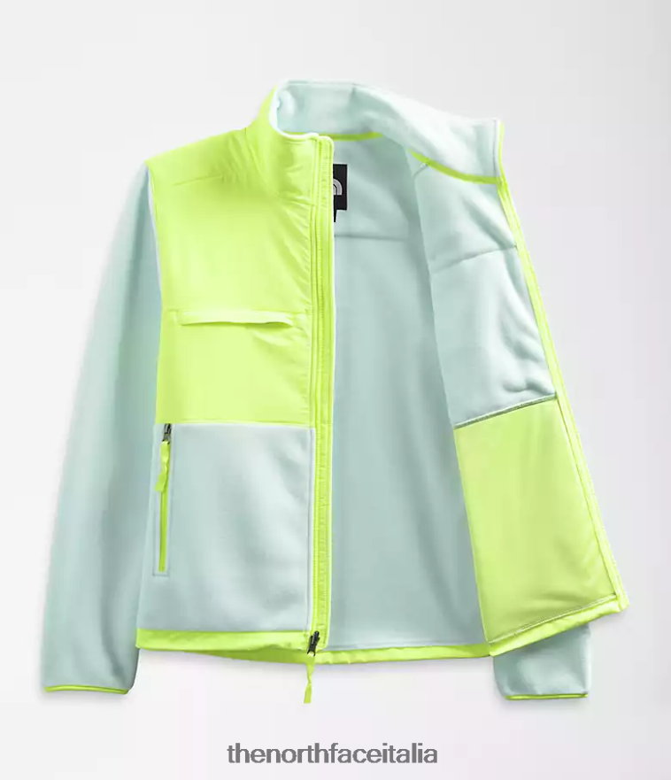 The North Face vestiario 460N8D196 lucernario azzurro/led giallo uomini giacca denali