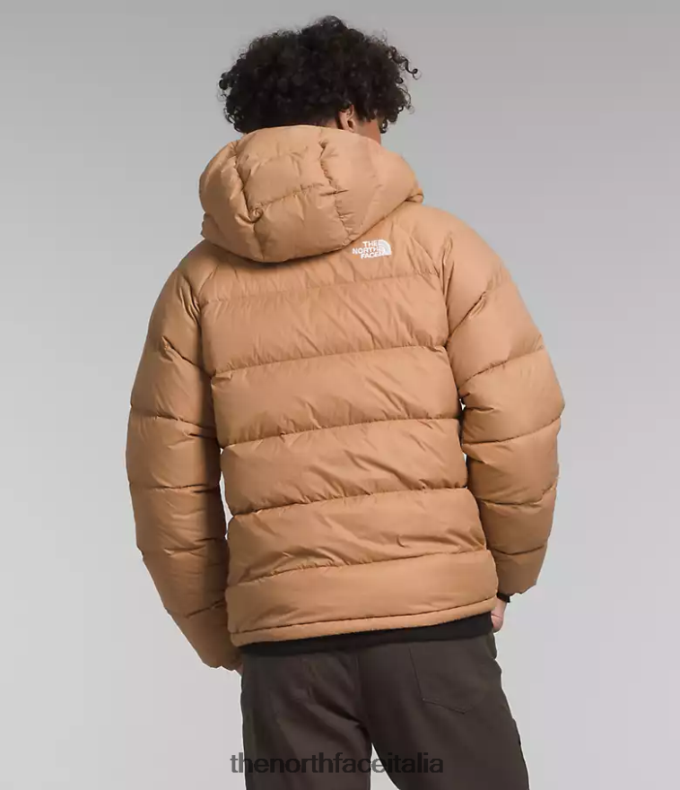 The North Face vestiario 460N8D641 burro di mandorle uomini Felpa con cappuccio in piumino idrenalite