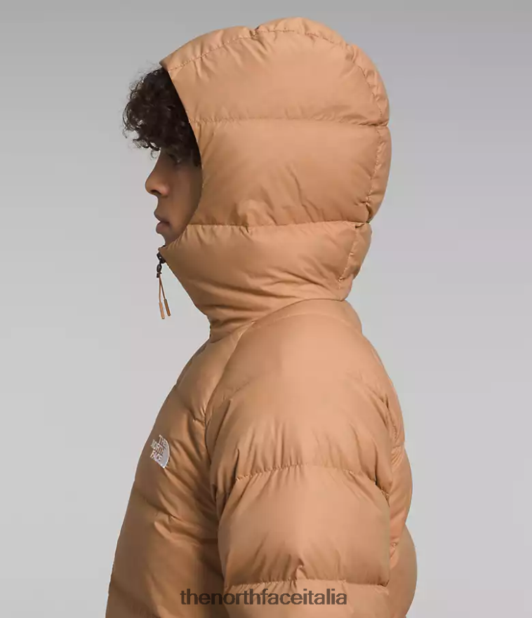 The North Face vestiario 460N8D641 burro di mandorle uomini Felpa con cappuccio in piumino idrenalite