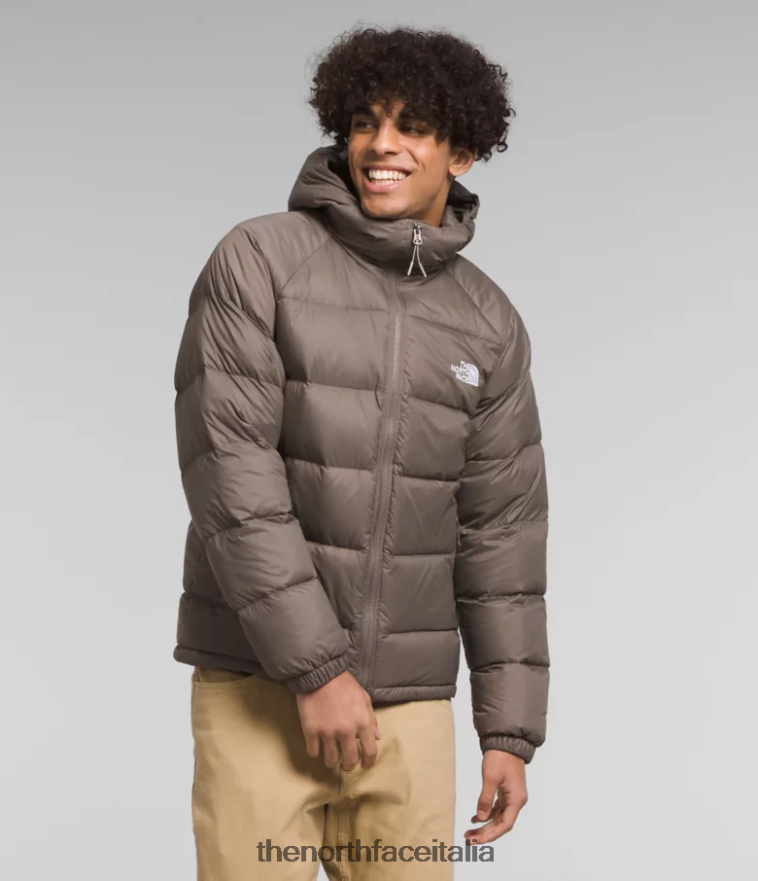 The North Face vestiario 460N8D642 marrone falco uomini Felpa con cappuccio in piumino idrenalite