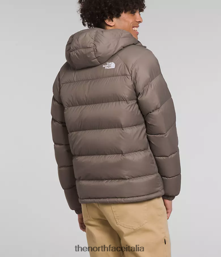 The North Face vestiario 460N8D642 marrone falco uomini Felpa con cappuccio in piumino idrenalite