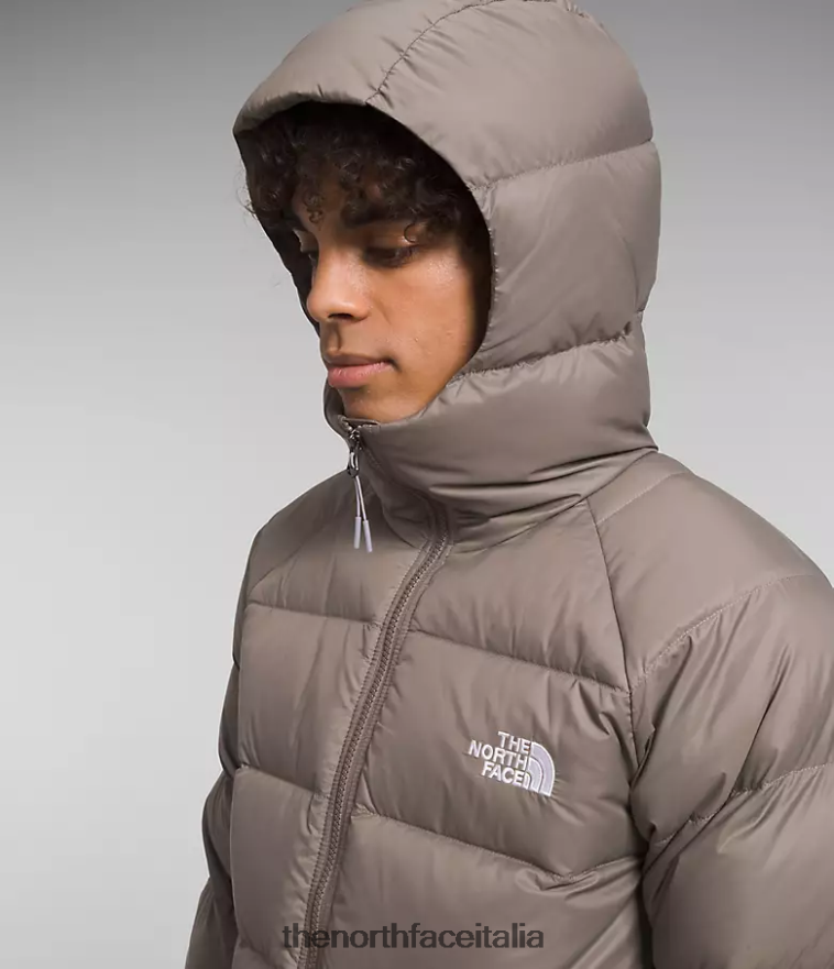 The North Face vestiario 460N8D642 marrone falco uomini Felpa con cappuccio in piumino idrenalite