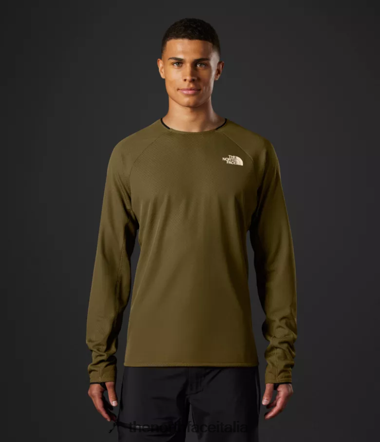 The North Face vestiario 460N8D123 olivo militare uomini squadra del futurefleece della serie summit