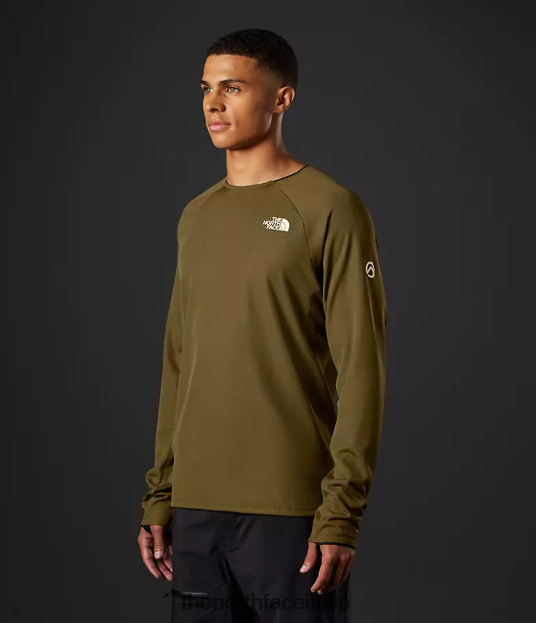 The North Face vestiario 460N8D123 olivo militare uomini squadra del futurefleece della serie summit