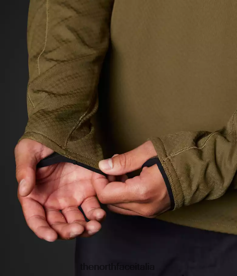 The North Face vestiario 460N8D123 olivo militare uomini squadra del futurefleece della serie summit
