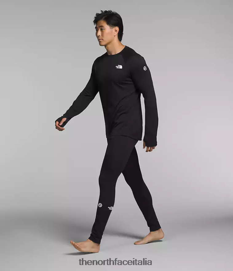 The North Face vestiario 460N8D306 grazie nero uomini equipaggio Summit Series Pro 120
