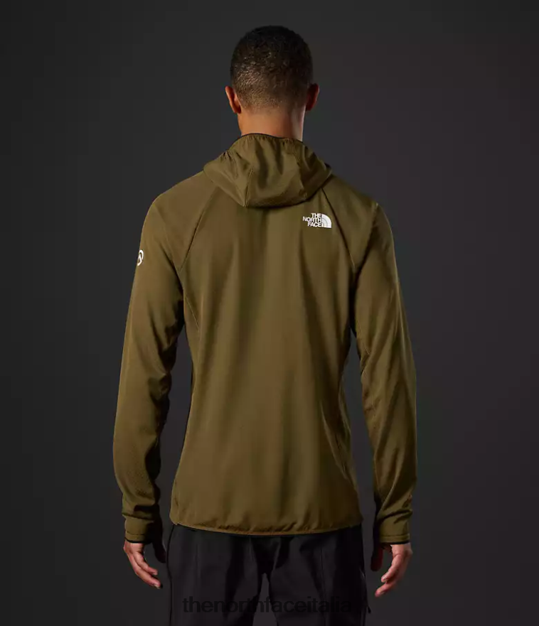 The North Face vestiario 460N8D348 olivo militare uomini Felpa con cappuccio e cappuccio Summit Series Futurefleece lt