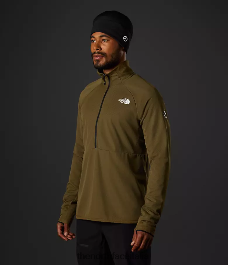 The North Face vestiario 460N8D351 olivo militare uomini summit series futurefleece lt -zip