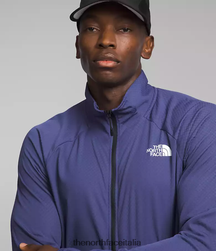 The North Face vestiario 460N8D355 grotta blu uomini summit series futurefleece lt -zip