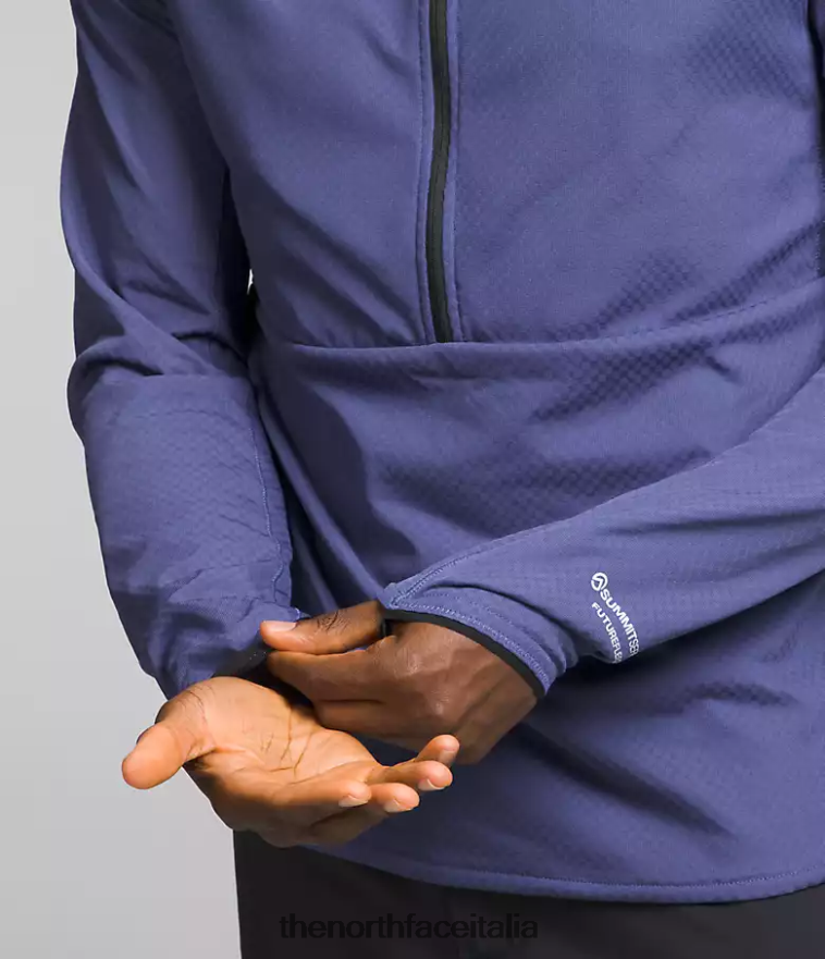 The North Face vestiario 460N8D355 grotta blu uomini summit series futurefleece lt -zip