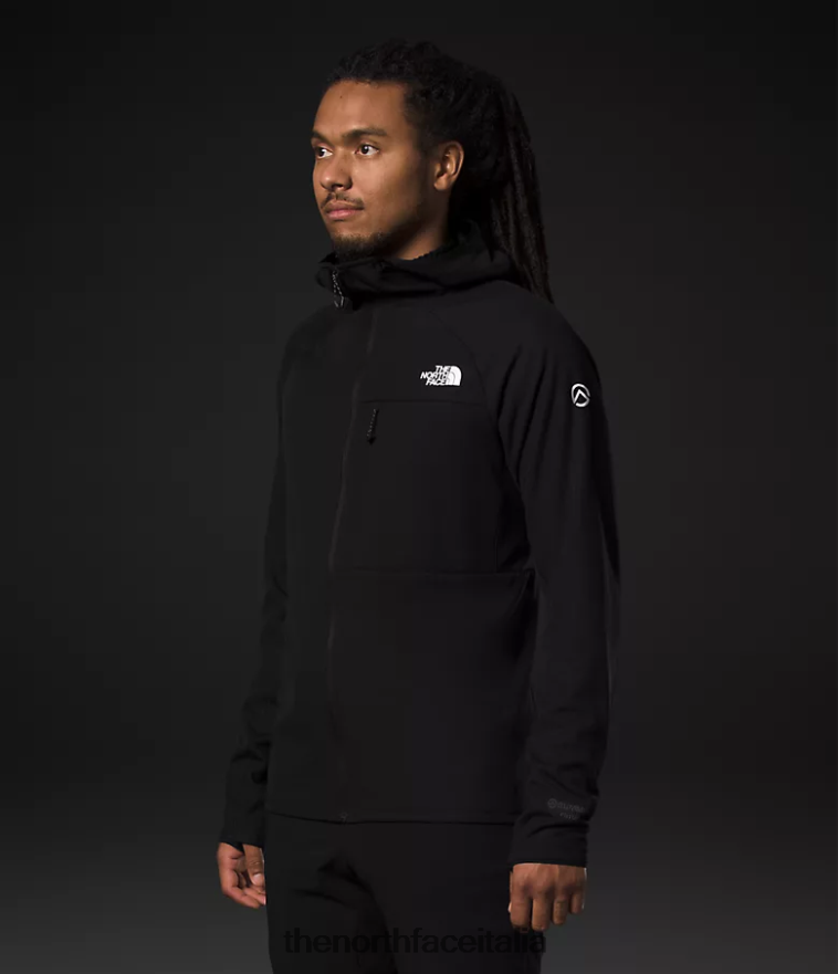 The North Face vestiario 460N8D403 grazie nero uomini Felpa con cappuccio e zip intera Summit Series Futurefleece