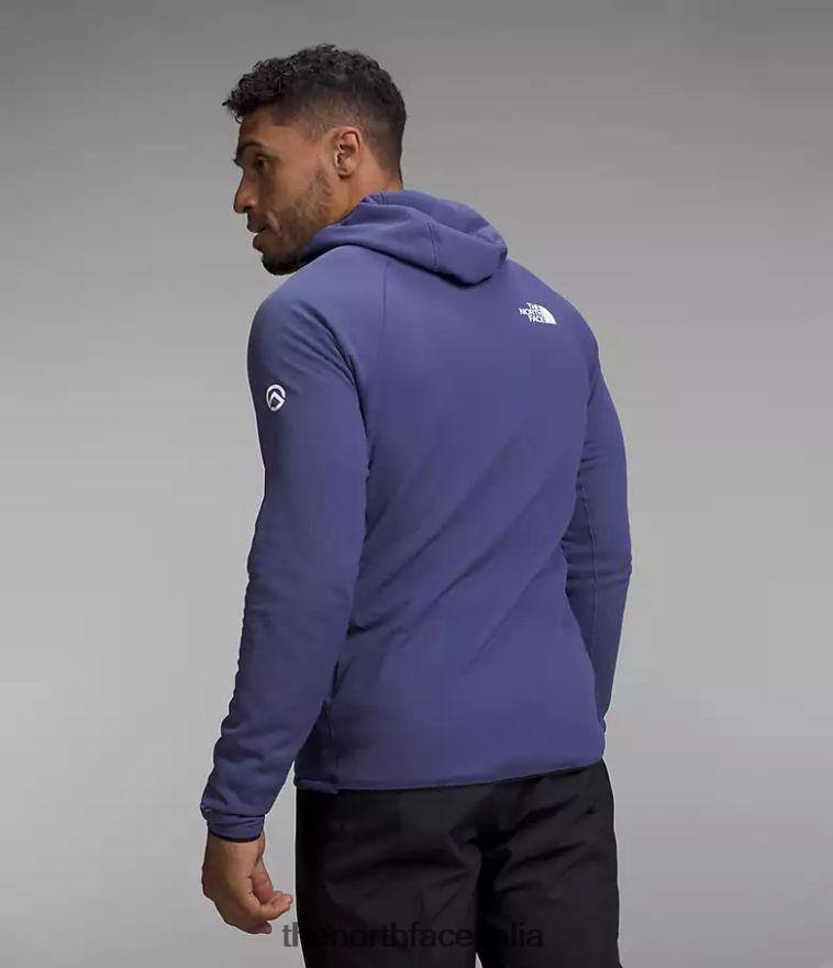 The North Face vestiario 460N8D405 grotta blu uomini Felpa con cappuccio e zip intera Summit Series Futurefleece