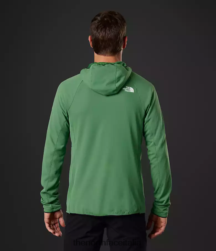 The North Face vestiario 460N8D407 verde erba intenso uomini Felpa con cappuccio e zip intera Summit Series Futurefleece
