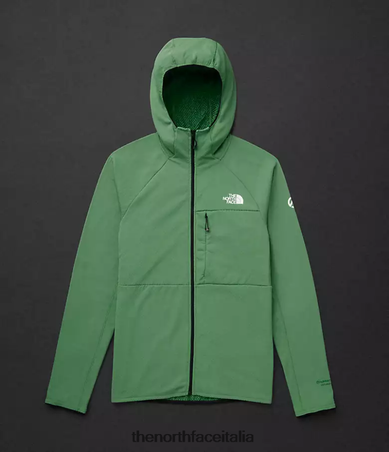 The North Face vestiario 460N8D407 verde erba intenso uomini Felpa con cappuccio e zip intera Summit Series Futurefleece