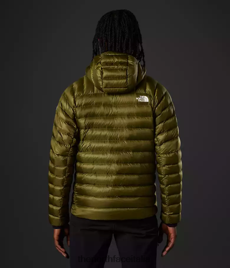 The North Face vestiario 460N8D917 olivo militare uomini Felpa con cappuccio Breithorn della serie Summit