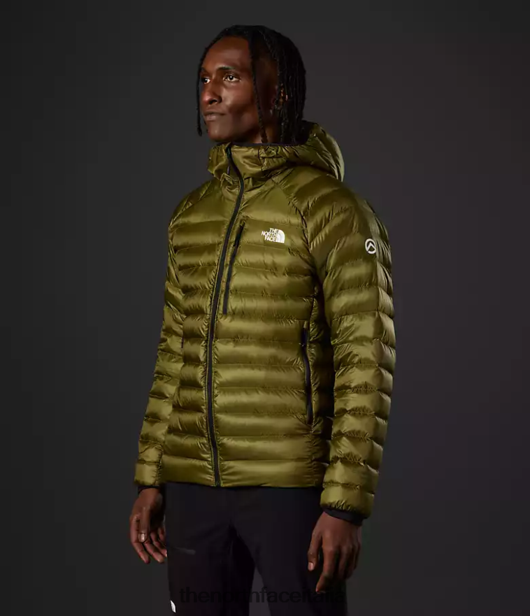 The North Face vestiario 460N8D917 olivo militare uomini Felpa con cappuccio Breithorn della serie Summit