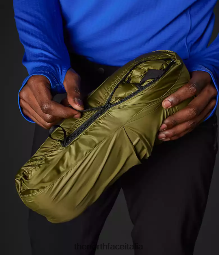 The North Face vestiario 460N8D917 olivo militare uomini Felpa con cappuccio Breithorn della serie Summit