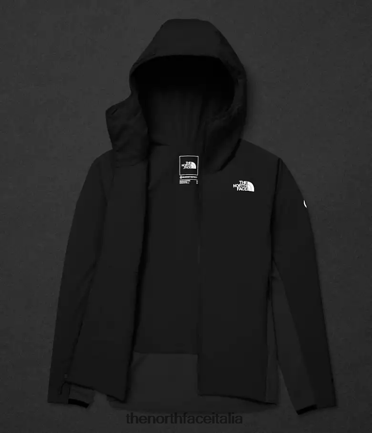 The North Face vestiario 460N8D950 grazie nero uomini Felpa con cappuccio ibrida Casaval della serie Summit
