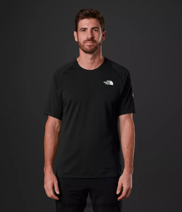 The North Face vestiario 460N8D957 grazie nero uomini T-shirt a maniche corte Crevasse della serie Summit