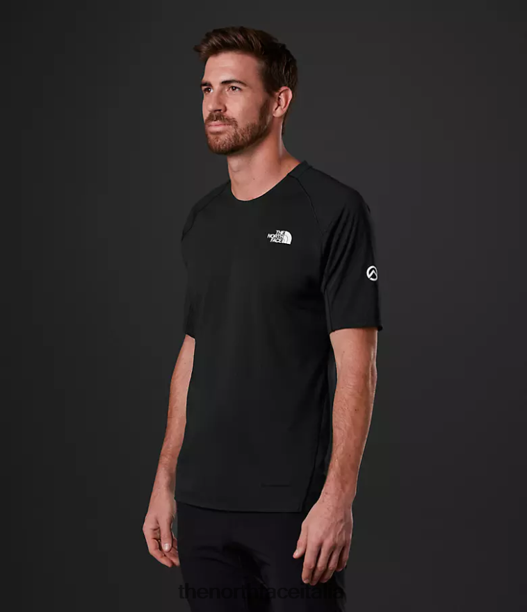 The North Face vestiario 460N8D957 grazie nero uomini T-shirt a maniche corte Crevasse della serie Summit
