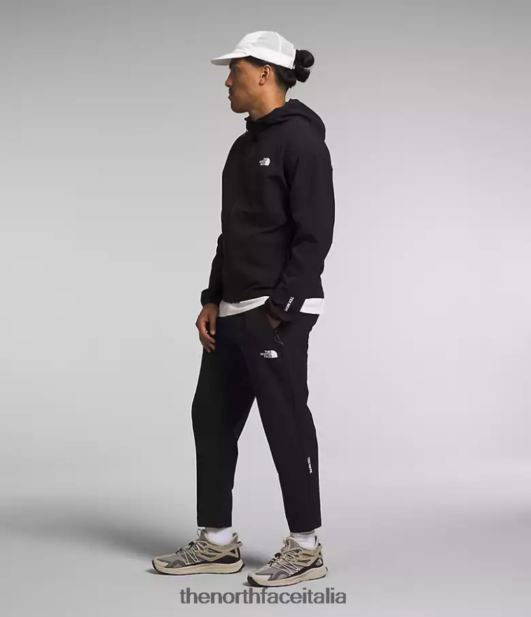 The North Face vestiario 460N8D833 grazie nero uomini Felpa con cappuccio a griglia Tekware