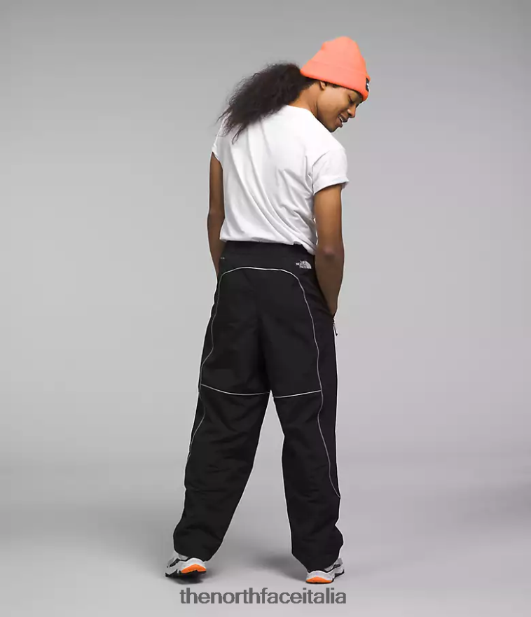 The North Face vestiario 460N8D1307 grazie nero uomini pantaloni antivento con tubazioni in tek