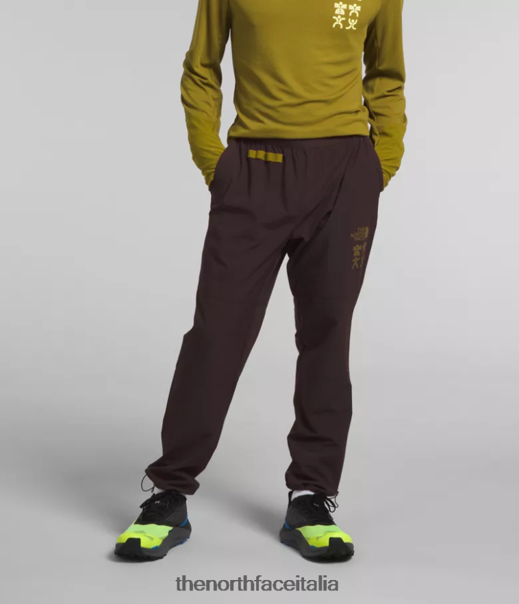 The North Face vestiario 460N8D216 marrone carbone uomini trailwear ok joggers