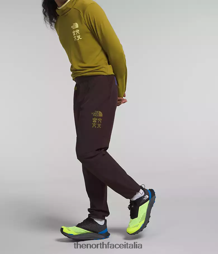 The North Face vestiario 460N8D216 marrone carbone uomini trailwear ok joggers