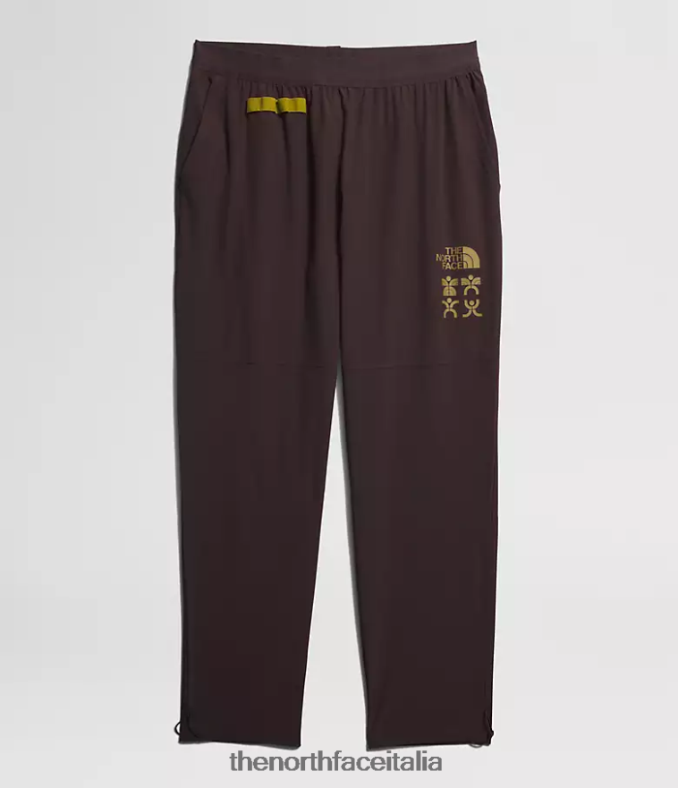 The North Face vestiario 460N8D216 marrone carbone uomini trailwear ok joggers