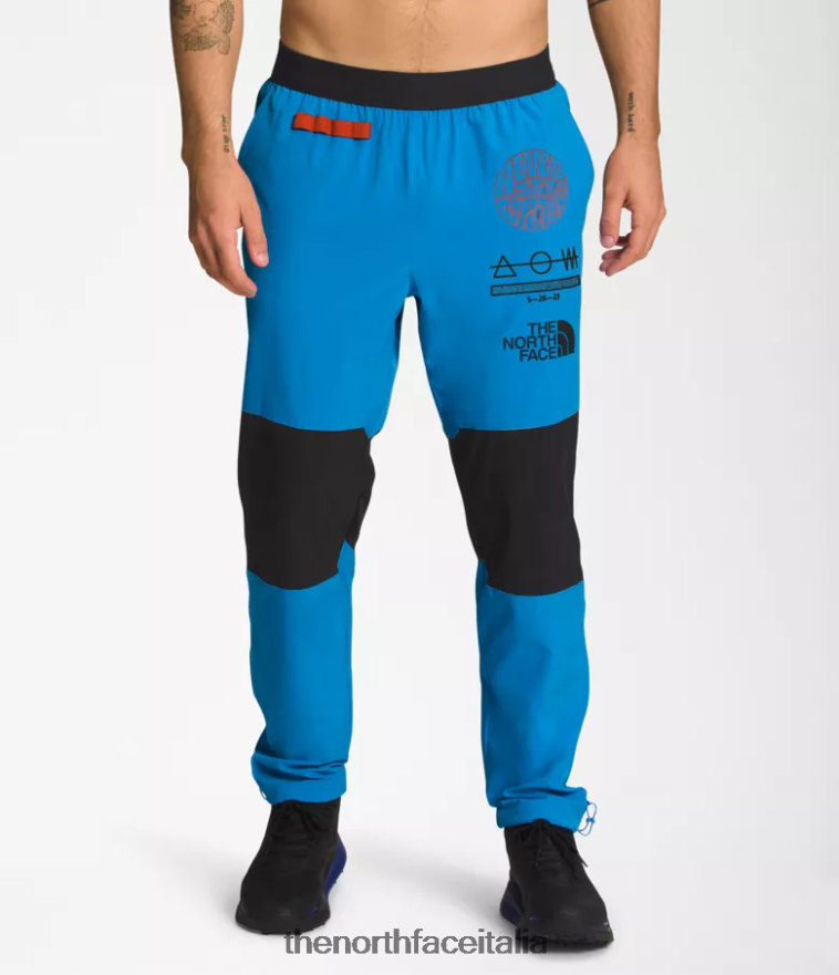 The North Face vestiario 460N8D217 blu super sonico/tnf nero uomini trailwear ok joggers