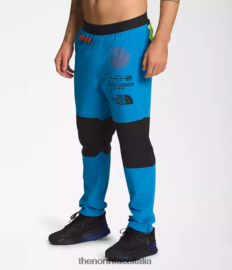 The North Face vestiario 460N8D217 blu super sonico/tnf nero uomini trailwear ok joggers