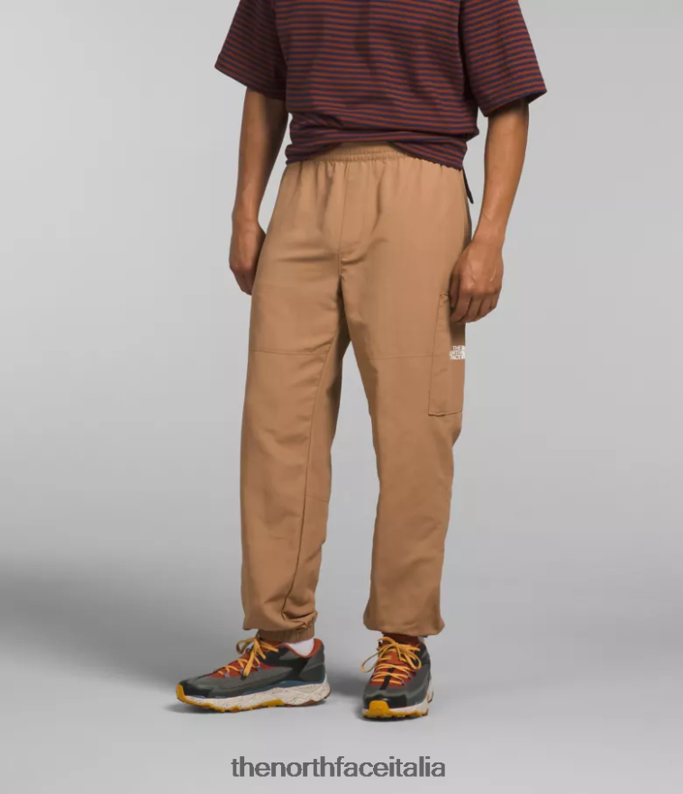 The North Face vestiario 460N8D491 burro di mandorle uomini pantaloni facili in nylon tnf