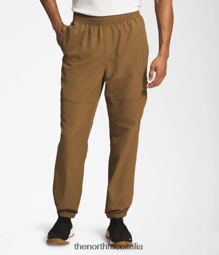 The North Face vestiario 460N8D493 marrone pratico uomini pantaloni facili in nylon tnf