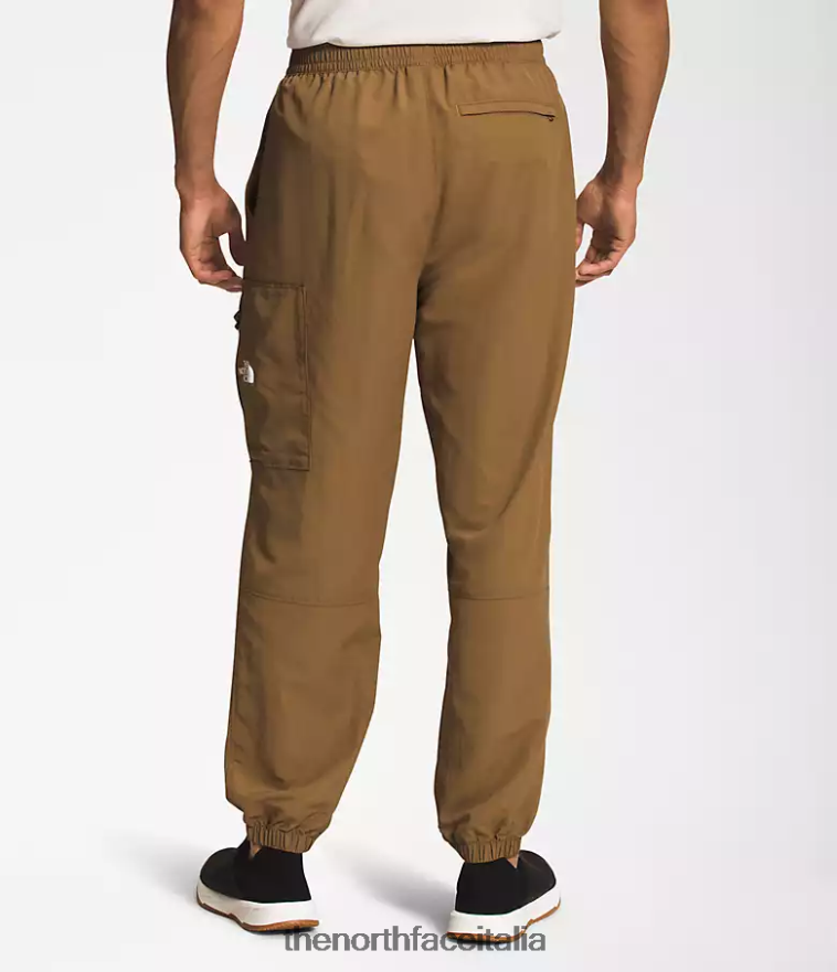 The North Face vestiario 460N8D493 marrone pratico uomini pantaloni facili in nylon tnf