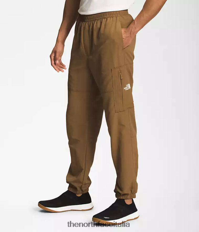 The North Face vestiario 460N8D493 marrone pratico uomini pantaloni facili in nylon tnf