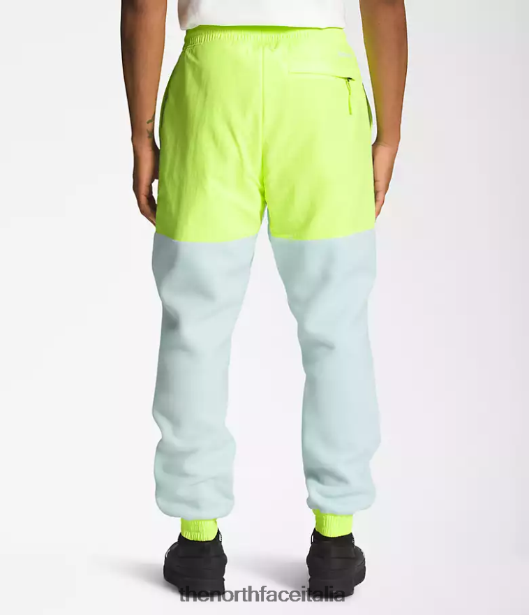 The North Face vestiario 460N8D879 lucernario azzurro/led giallo uomini pantaloni denali