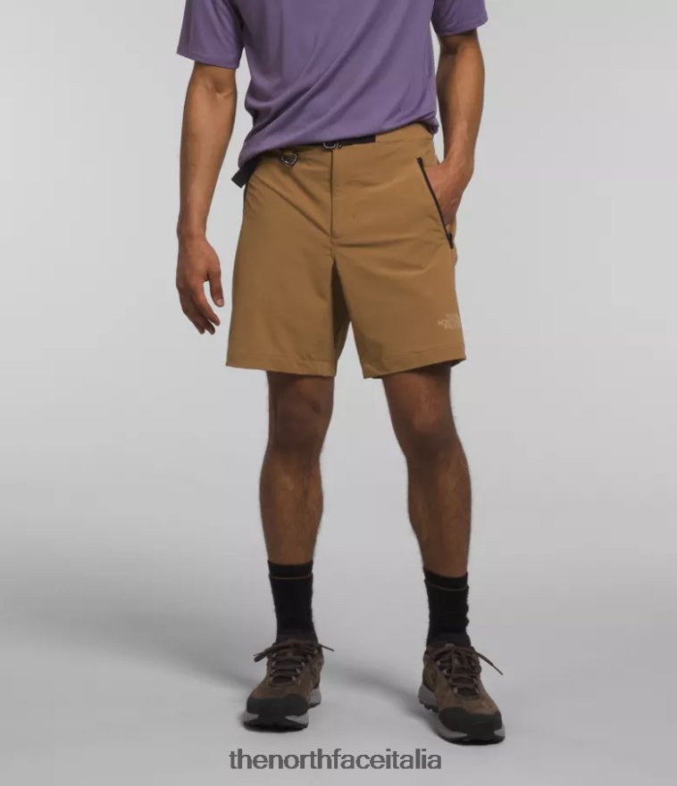 The North Face vestiario 460N8D927 marrone pratico uomini pantaloncini professionisti di primaria importanza