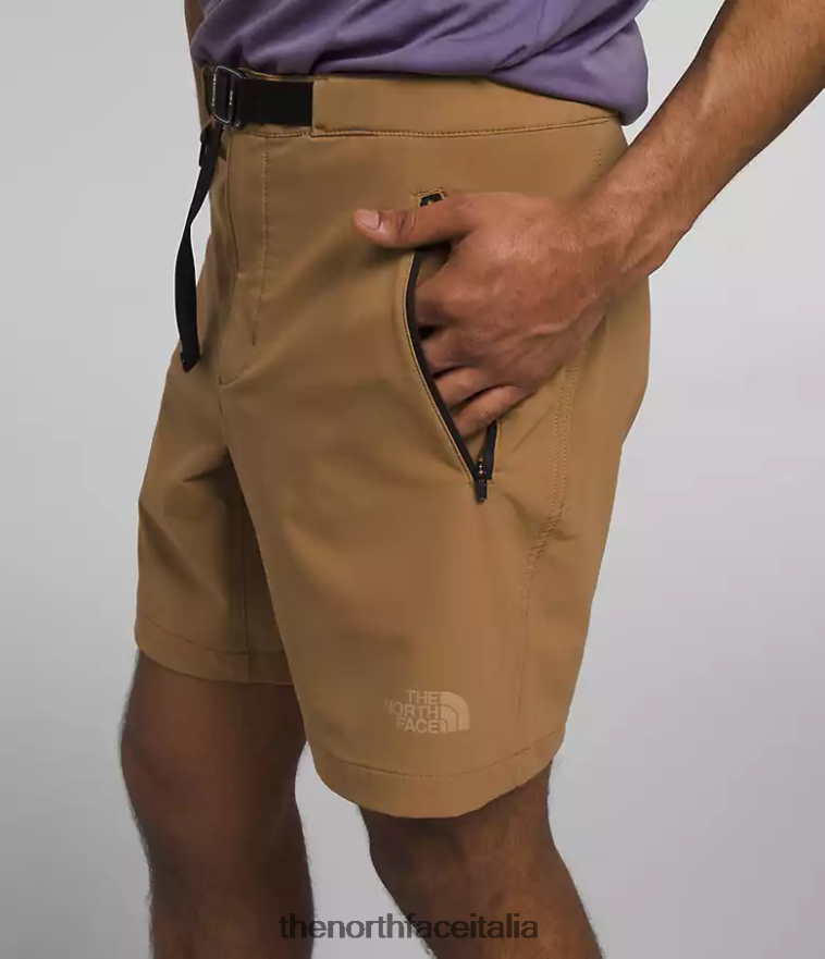 The North Face vestiario 460N8D927 marrone pratico uomini pantaloncini professionisti di primaria importanza