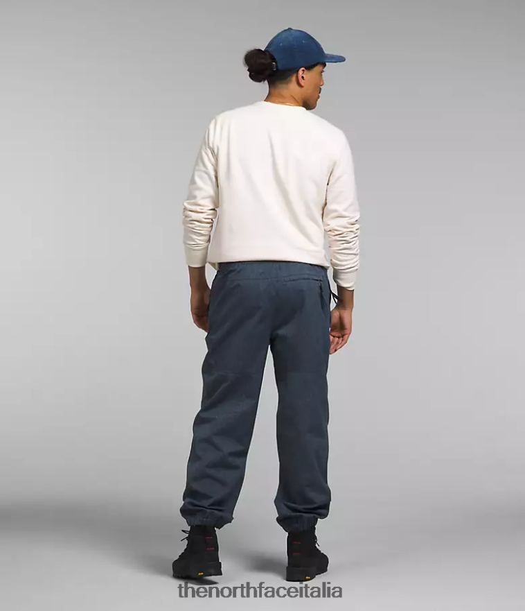 The North Face vestiario 460N8D1299 blu denim/tnf nero uomini pantaloni da montagna gtx