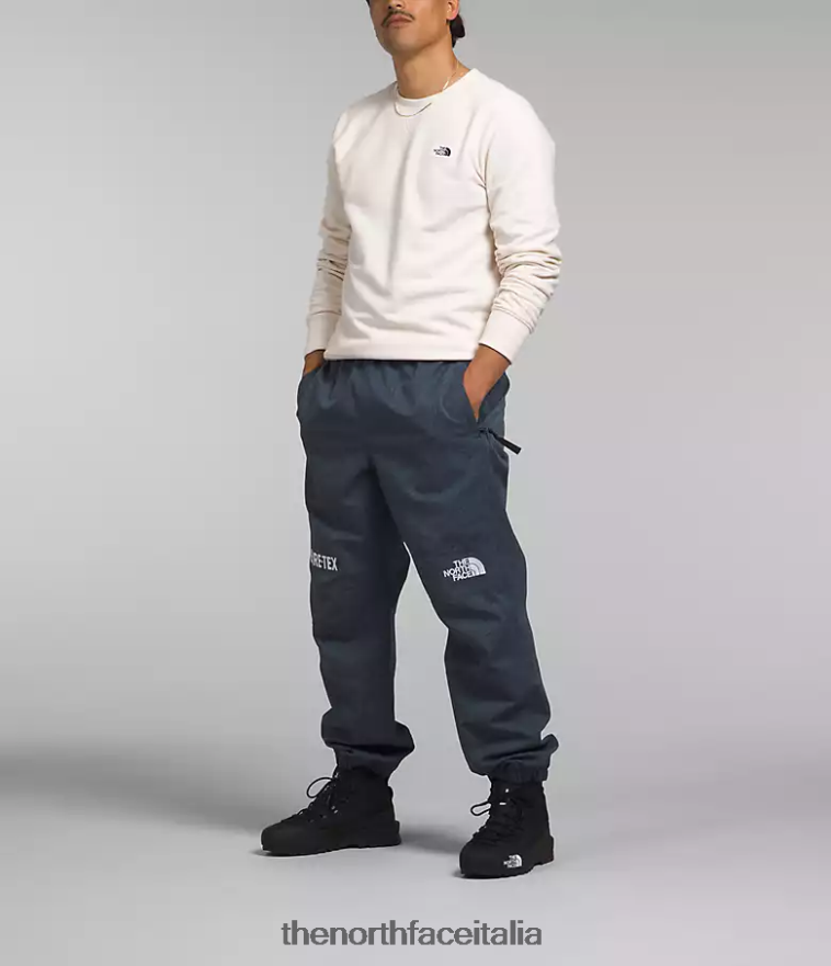 The North Face vestiario 460N8D1299 blu denim/tnf nero uomini pantaloni da montagna gtx